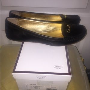 Coach Olson baby calf leather loafers sz9